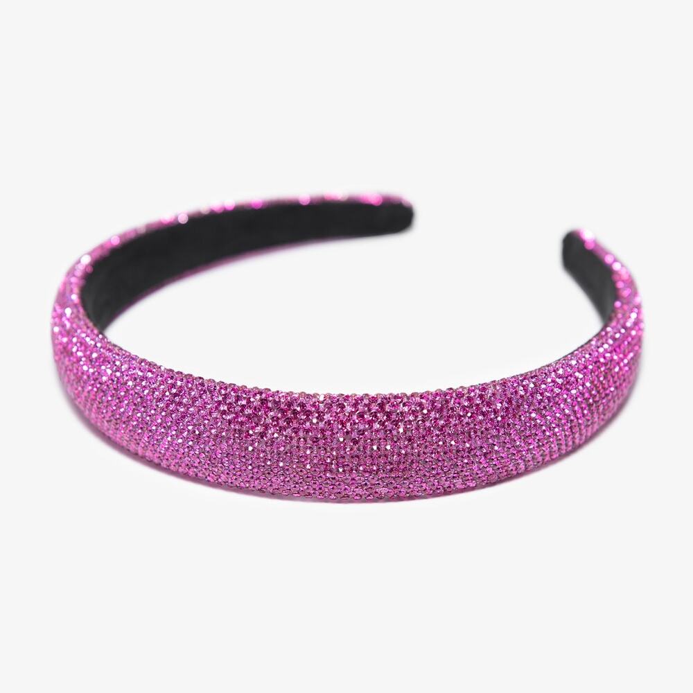 Pink Rhinestone Headband Hair Accessory For‎ Women - Picture 3 of 3